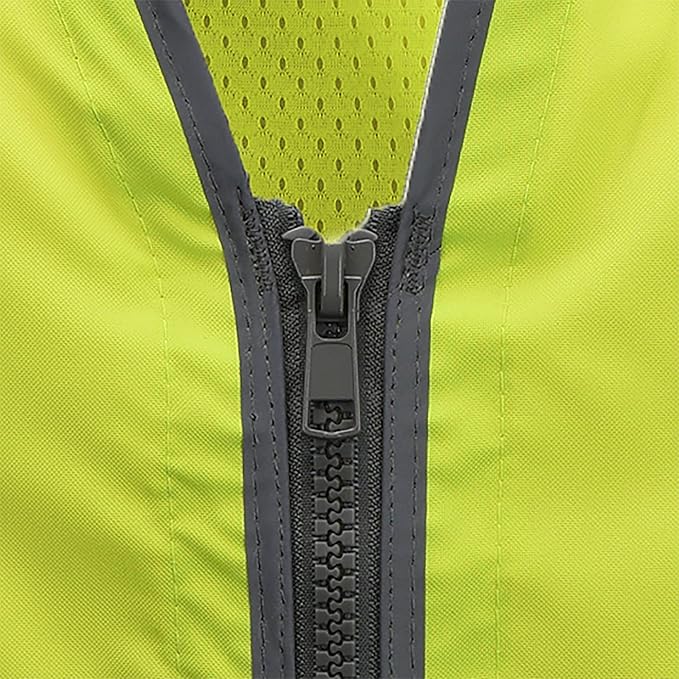 Radians SV55 Class 2 Heavy Woven Two Tone Engineer Vest with Padded Neck to Support Extra Weight in Cargo Pockets, Green, 2X-Large