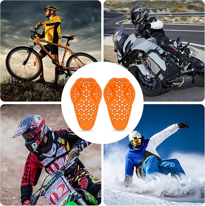 CE Level 2 Motorcycle Armor - PSLER CE Level 2 Motorcycle Armor Jacket Inserts Motorcycle Jacket Pads for Motorcycle Jackets,Knee