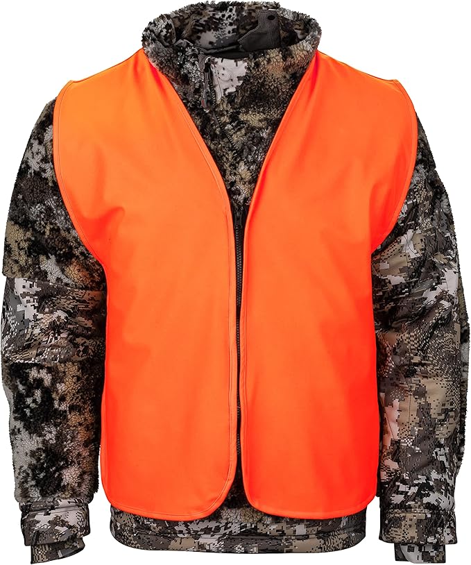 Klarny Orange Safety Vest - High Visibility, Waterproof, Quiet Deer and Bow Gear and Hunting Accessories