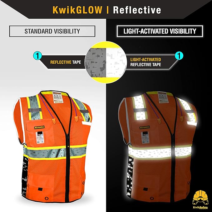 KwikSafety - BIG KAHUNA Safety Vest | Base & Limited Edition | Class 2 Reflective Vest ANSI OSHA Safety Vest for Men