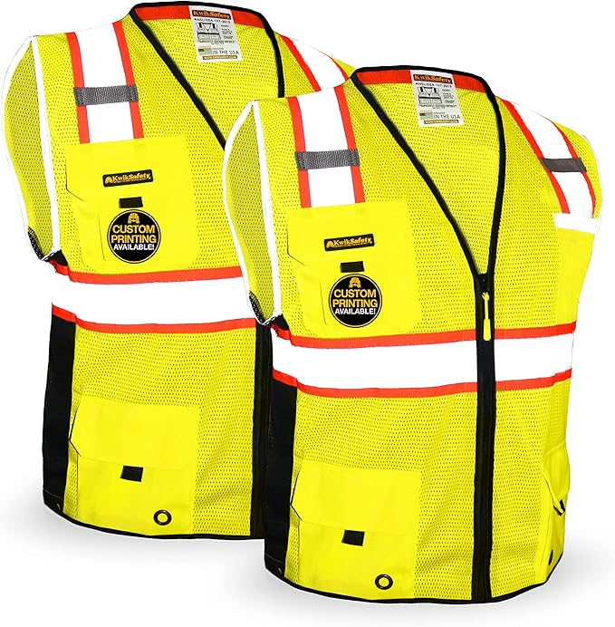 KwikSafety - BIG KAHUNA Safety Vest | Base & Limited Edition | Class 2 Reflective Vest ANSI OSHA Safety Vest for Men