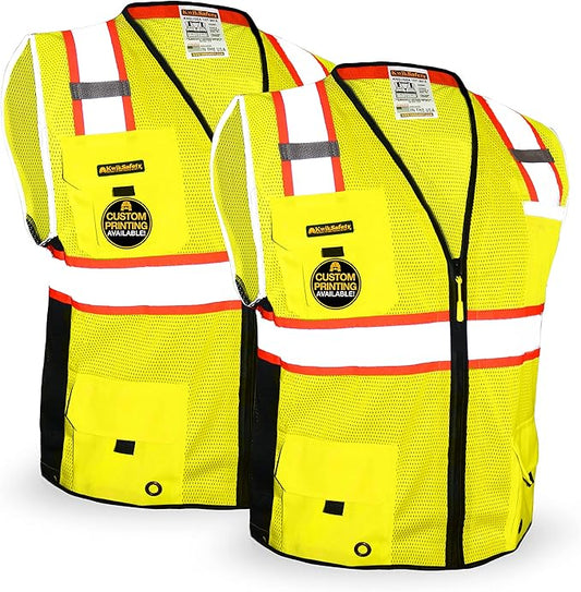 KwikSafety - BIG KAHUNA Safety Vest | Base & Limited Edition | Class 2 Reflective Vest ANSI OSHA Safety Vest for Men