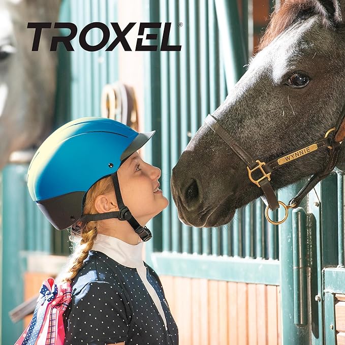 Troxel Spirit Duratec Full Coverage Horse Riding Helmet, Low-Profile Adjustable Design, Safety Horseback Riding Gear