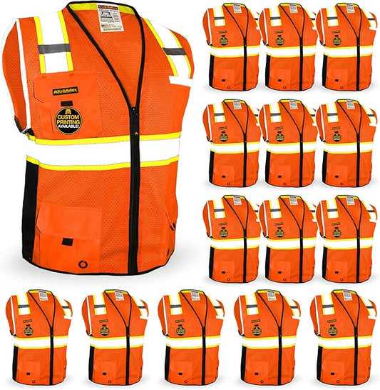 KwikSafety - BIG KAHUNA Safety Vest | Base & Limited Edition | Class 2 Reflective Vest ANSI OSHA Safety Vest for Men